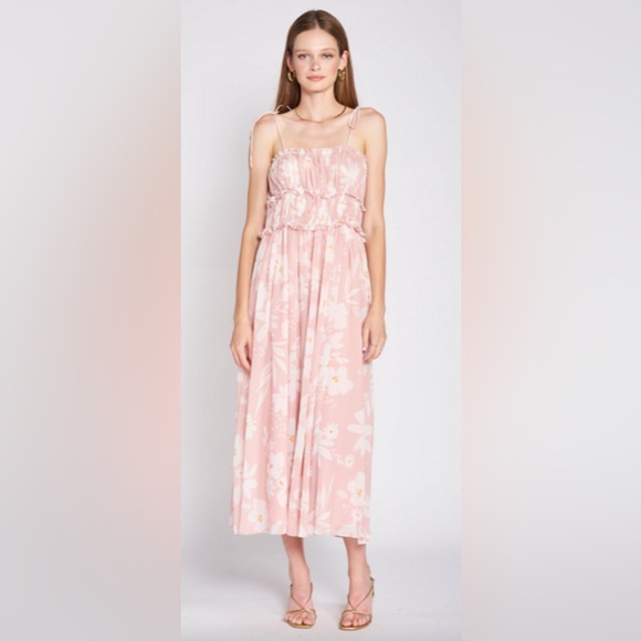 En Saison Gabby Floral Print Fit & Flare Midi Dress size Small - Picture 2 of 7